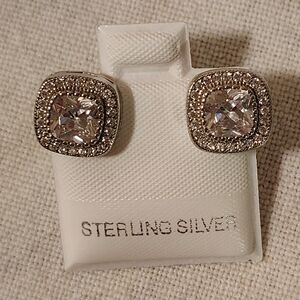 Eton Sterling Silver Square Earrings